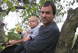 Michael Palmer with his son Andrew